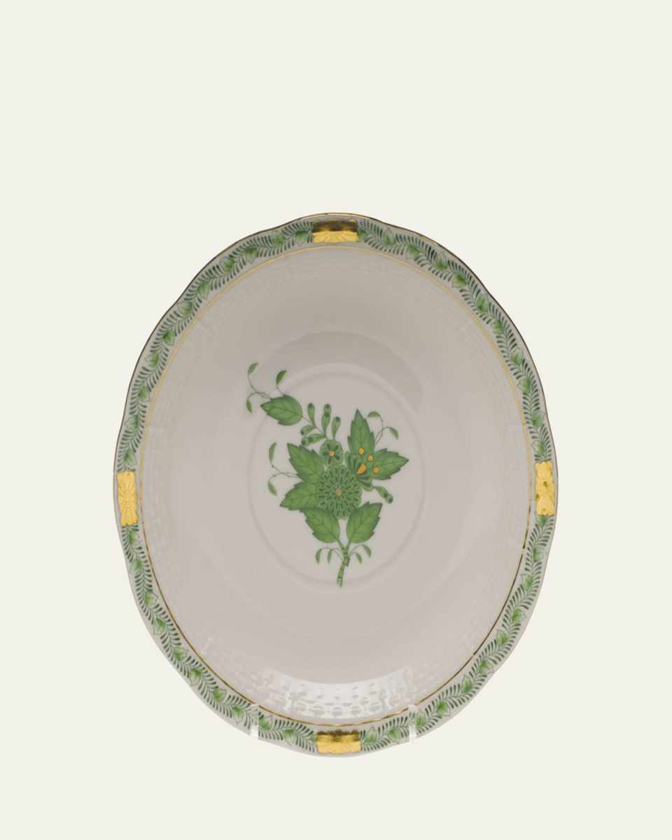 Chinese Bouquet Green Cream Soup Stand